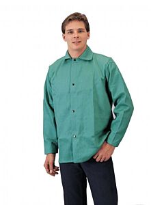 Tillman 6230-364X5Ls Jacket Cotton Fr 9 Oz 36" Green, 4X-Large, 5" Longer Sleeves