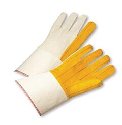 Radnor 64057228 Goldwhite 18 Oz Cotton Clute Cut General Purpose Gloves With Gauntlet Cuff