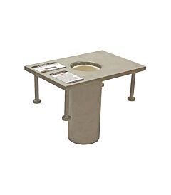 Falltech 65030Cfs Flush-Mount Fixed Base Stainless Steel For Confined Space Davit