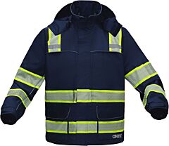 Gss Safety 6503 Onyx Non-Ansi Ripstop Rain Coat With Tefflon Coating, Black