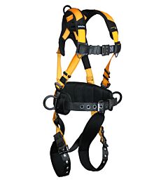 Falltech 7035Bl Journeyman Flex Construction Harness, Belted Fbh Large Alum 3D Tb Legs/Qc Chest