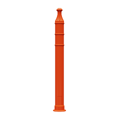 Plasticade 7442-Ld-O 42" Grip Top Delineator, Orange, No Sheeting
