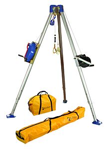Falltech 7504 Tripod Kit With 60' Winch, 3-Way With Bags