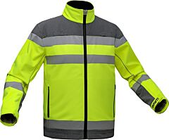 Gss Safety 7531 Quartz Performance Softshell Jacket, Class 3, Lime, Size 4X-Large