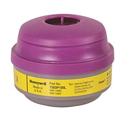 Honeywell - North Safety 7583P100L Organic Vapor And Acid Gas Cartridges With A P100 Particulate Filter, 1 Pair