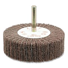 Weiler 54508 Stem-Mounted Interleaf Flap Wheel, 3 In Dia, 320 Grit, 8600 Rpm
