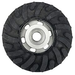 Weiler 59605 Back-Up Pad, 4 In Dia, 5/8 In Arbor For Resin Fiber And Al-Tra Cut Discs