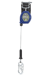 Falltech 82808Sp1 8' Cable Ft-X Class 2 Leading Edge Srl, Single-Leg With Steel Snap Hook