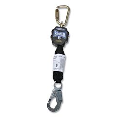 Werner R430006 6 Ft Bantam Compact Self Retracting Lifeline, Polyester Webbing, Steel Snap Hook