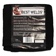 Best Welds Ac2300246X8Blk Welding Blanket, 8 Ft X 6 Ft, Fiberglass, Black, 23 Oz