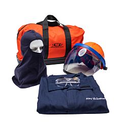Pip 9150-5488Et/L Ppe 2 Ar/Fr Dual Certified Kit - 12 Cal/Cm2, Navy, Size Large