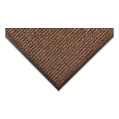 Notrax 117S0036Br Heritage Rib Heavy-Weight Scraper Entrance Mat, 117, 3/8 In X 3 Ft W X 6 Ft L, Needle-Punched Yarn, Vinyl Backing, Brown