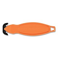 Klever Kcj-2G Klever Koncept Safety Cutter, 5-3/4 In L, Straight Blade, Steel, Plastic Handle, Orange