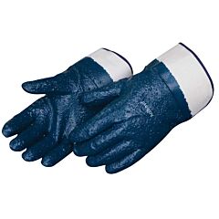 Liberty Safety 9430 Heavy Weight, Rough Finish, Fully Coated Gloves, 2 1/2" Plasticized Safety Cuff, Men'S, Size Large