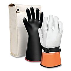 Salisbury Gk0014B/11 Class 00, 14" Length, Insulating Lineman Gloves Kit, Type Ii Salcor Rubber, Size 11, Black