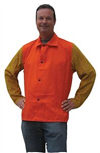 Tillman 9230D4X Fr7A Jacket W/Leather Sleeve 4Xl Orange Mto