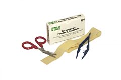 First Aid Only 17-014 Rubber Tourniquet, Tweezers, Scissors, 1 Ea./Box