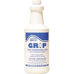 Questvapco 291016 Grip Thick Phosphoric Acid Cleaner, Case Of 12 - 1 Quart Containers