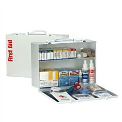First Aid Only 90572 2 Shelf First Aid Ansi 2015 Class A+ Metal Cabinet, With Meds