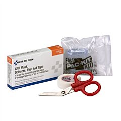 First Aid Only 90638 Cpr Mask, Scissors, Tape Roll, 1 Ea./Box