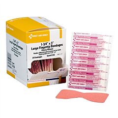 First Aid Only G163 Heavy Woven Extra Large Fingertip Bandages, 25/Box