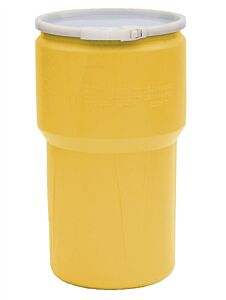 Eagle 1610 14 Gallon Lab Pack (Yellow) W/Plastic Lever-Lock Ring