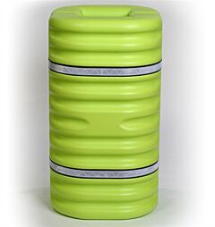 Eagle 1712Lm 12" Column Protector, Lime W/Reflective Bands