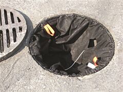 Eagle T8701B 500 Gpm Catch Basin Insert - Sediment-Oils, Round 24" - 26" - Black