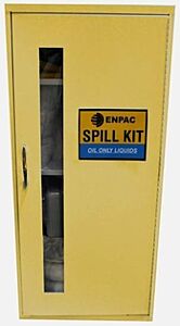 Enpac 13-Wml-U Large Wall-Mount Cabinet Spill Kit, Universal, Yellow, 15 Gallon Capacity