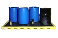 Enpac 5110-Ye 8 Drum Spill Workstation, Yellow, 77 Gallon Capacity