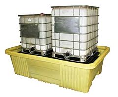 Enpac 5480-Ye Double Ibc Tote Spill Pallet Xl, Yellow, 750 Gallon Capacity