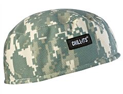 Ergodyne 12507 Chill-Its 6630 High-Performance Cap, Camo, 6/Each