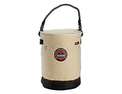 Ergodyne 14530 Arsenal 5730T Leather Bottom Bucket With Top, White, 1/Each