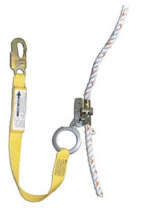French Creek 1202An-3 1201N With 3' Shock Absorbing Web Lanyard Attached, Locking Snap Hook On End