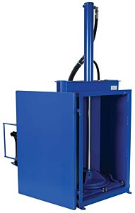 Vestil Hdc-905-Hc/460V Steel High Cycle Hydraulic Drum Crusher And Compactor 460 Volt Three Phase 38,000 Lbs. Crushing Force Blue