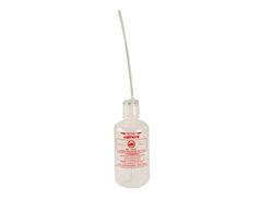 Justrite 14011 Dispensing Bottle With Flexible Tube For Flammable Liquids, 32 Oz./1 Qt., Polyethylene, White