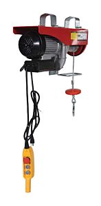 Vestil Mini-10 Steel Mini Cable Hoist Option 19-1/4" X 8" X 11-3/4" 1000 Lb. Capacity, Red