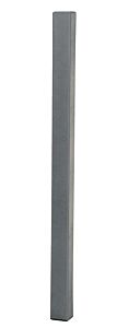 Vestil Pvc-A-3-Gy Pvc Plastic Corner Protector With Aluminum Insert 3" X 3" X 48" 90 Degree Gray