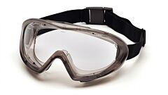 Pyramex G504Dt Capstone Goggles, Direct/Indirect Body Type, Gray Frame/Clear Anti-Fog Dual Lens Lens, Box Of 12 Pairs