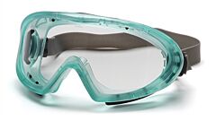 Pyramex Gc504Tn Capstone Goggles, Direct/Indirect Body Type, Chemical Green Frame/Clear Af Lens W/ Neoprene Strap Lens, Box Of 12 Pairs