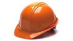Pyramex Hp14040 Hard Hat 4 Point Snap Lock Suspension, Orange