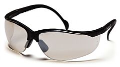 Pyramex Sb1880St Venture Ii Safety Glasses, Black Frame, Indoor/Outdoor Mirror Anti-Fog Lens