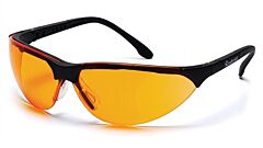 Pyramex Sb2840S Rendezvous Safety Glasses, Black Frame, Orange Lens