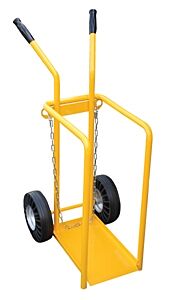 Vestil Cyht-1 Steel Welding Cylinder Hand Truck 23-7/8" X 17-3/4" X 40-11/16" 150 Lb. Capacity, Yellow