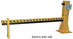 Vestil Djg-100 Steel Dock Barricade Electric/Hydraulic 8 Ft. Yellow