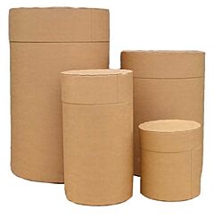 Vestil Fdr-12 Round Fiber Drum 12 Gallon 130 Lb. Capacity, Brown