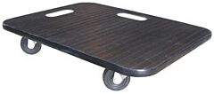 Vestil Fwd-2436-3R Fiber Wood Dolly With Rubber Casters 24" X 36" 600 Lb. Capacity, Black