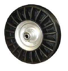Vestil Saw-16 Mold On Rubber Shock Absorbing Wheel 16" Diameter 330 Lb. Capacity, Black/Silver