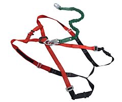 Vestil Wp-Lh-L Nylon Large Work Platform Harness With Lanyard Red
