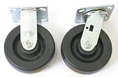 Wesco Sr-6 Polyolefin Caster Option For Aluminum Platform Truck, 2000 Lb. Capacity